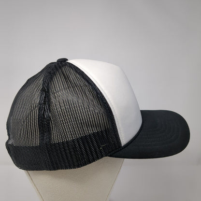 Richardson Snapback Rope Trucker Hat Black One Size Colorblock Blank
