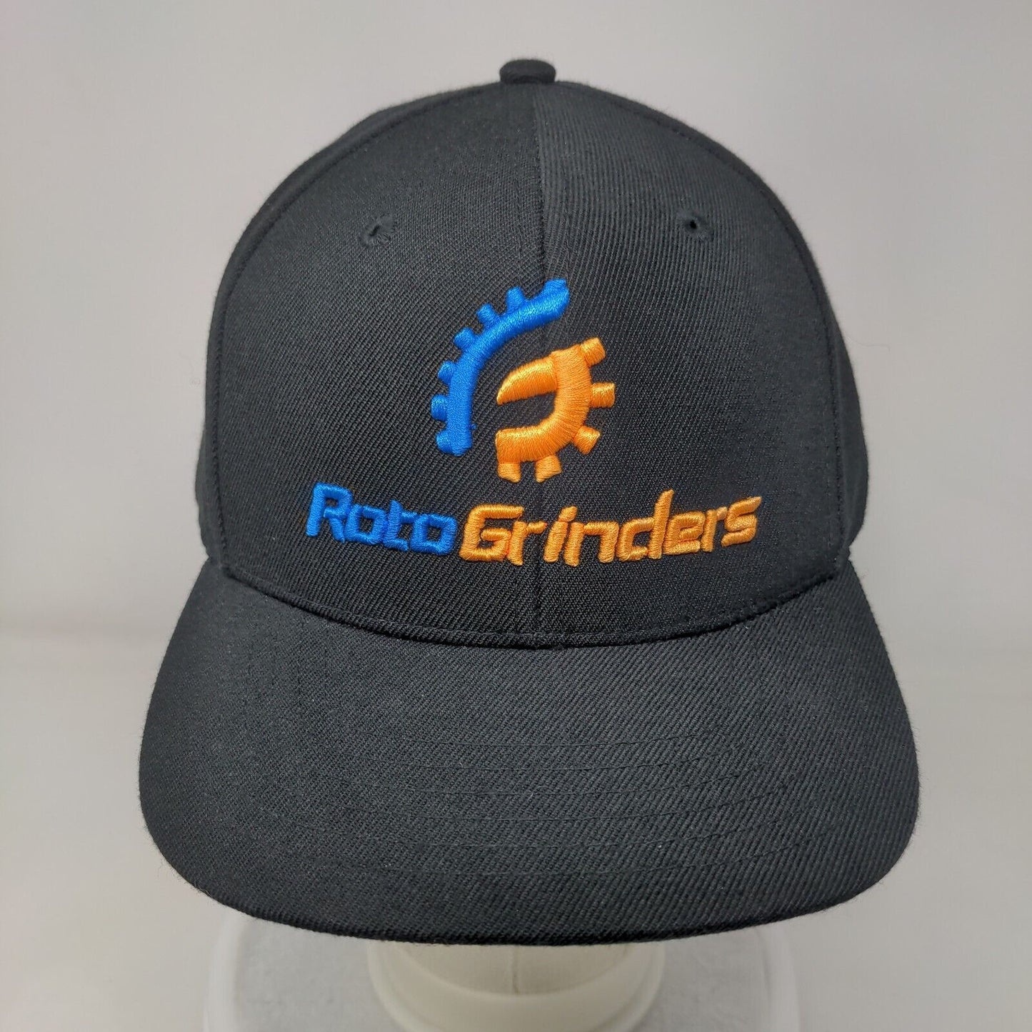 RotoGrinders Snapback Hat Black One Size Embroidered Big Accessories