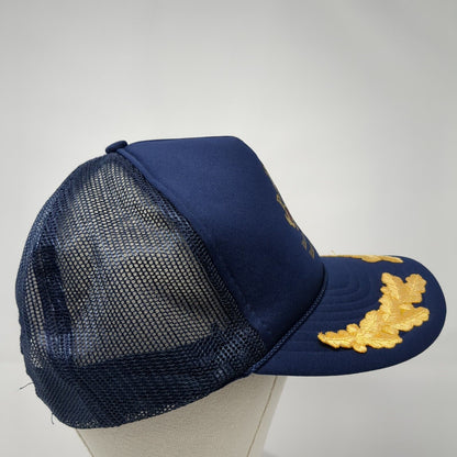 Riverboat Casino Snapback Rope Trucker Hat Blue One Size Mesh Back