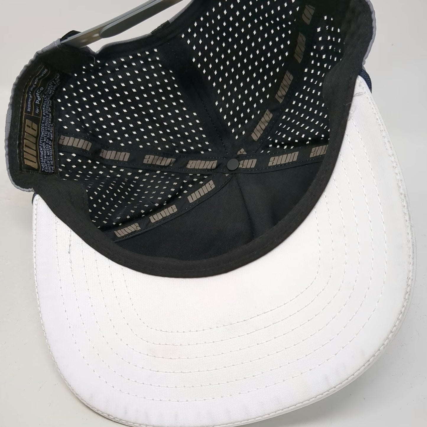 Unie Trucker Hat Gray One Size PestCo Earn Loyalty 5 Panel Perforated Rope Patch
