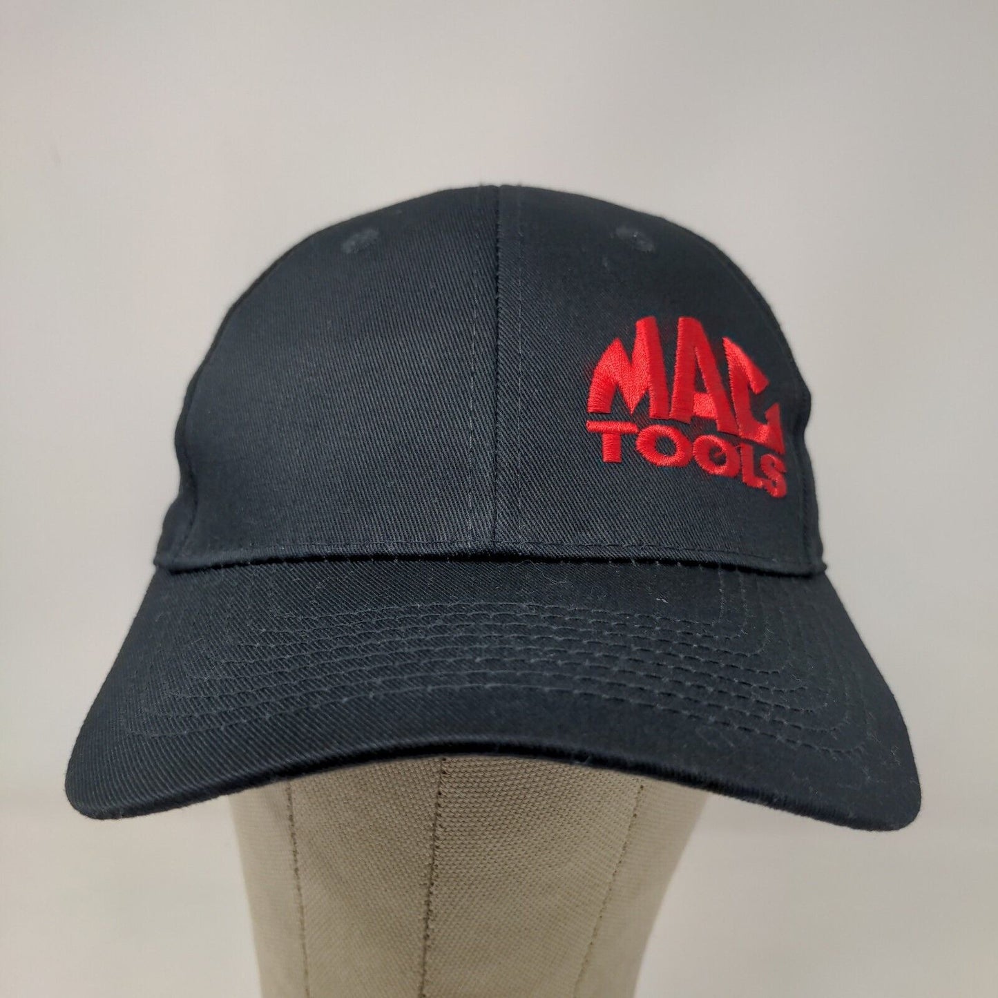 Port & Company Men's Strapback Hat Black Adjustable Embroidered Mac Tools Logo