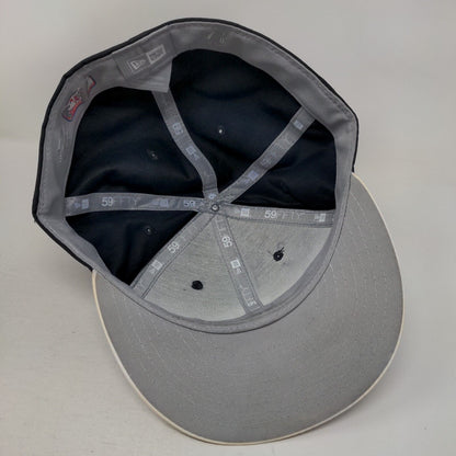 New York Yankees Fitted Hat Black 7 7/8 New Era 59Fifty Embroidered Logo MLB