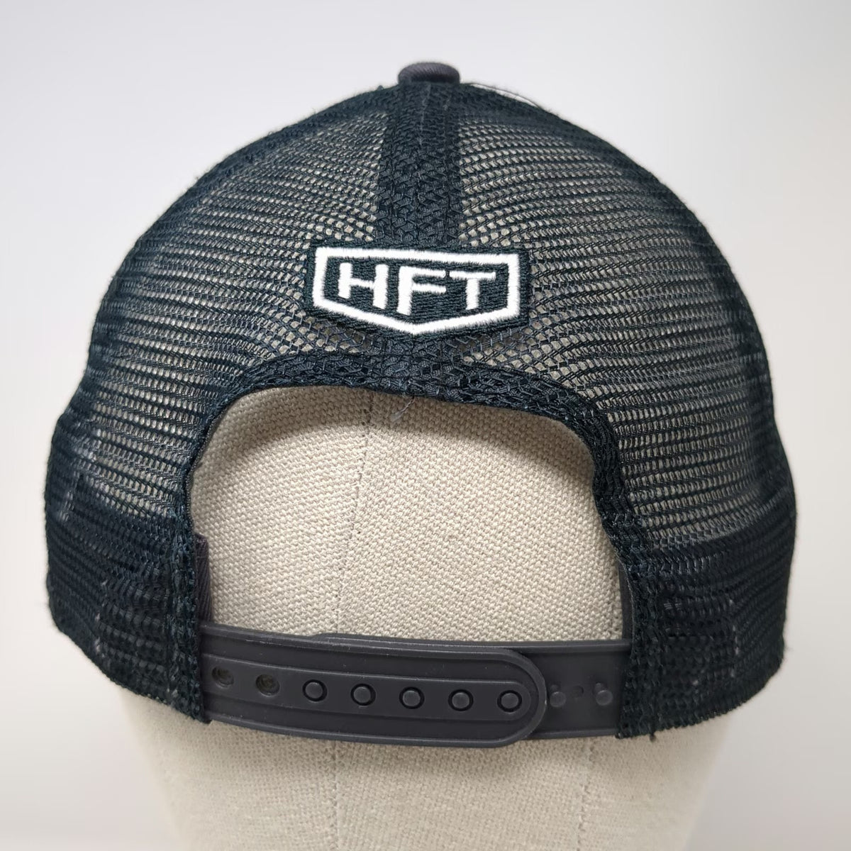 Harbor Freight Trucker Hat Gray One Size Snapback Mesh Patch HFT Logo Est 1977