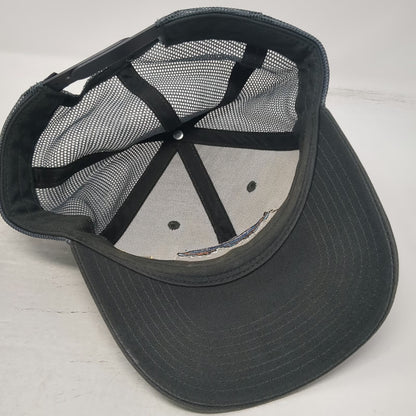 Patagonia Gray One Size Trucker Hat Fitz Roy Bear Mesh Back Snapback Mountains