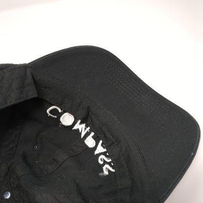 Compass Slideback Hat Black One Size Adjustable Embroidered 6 Panel