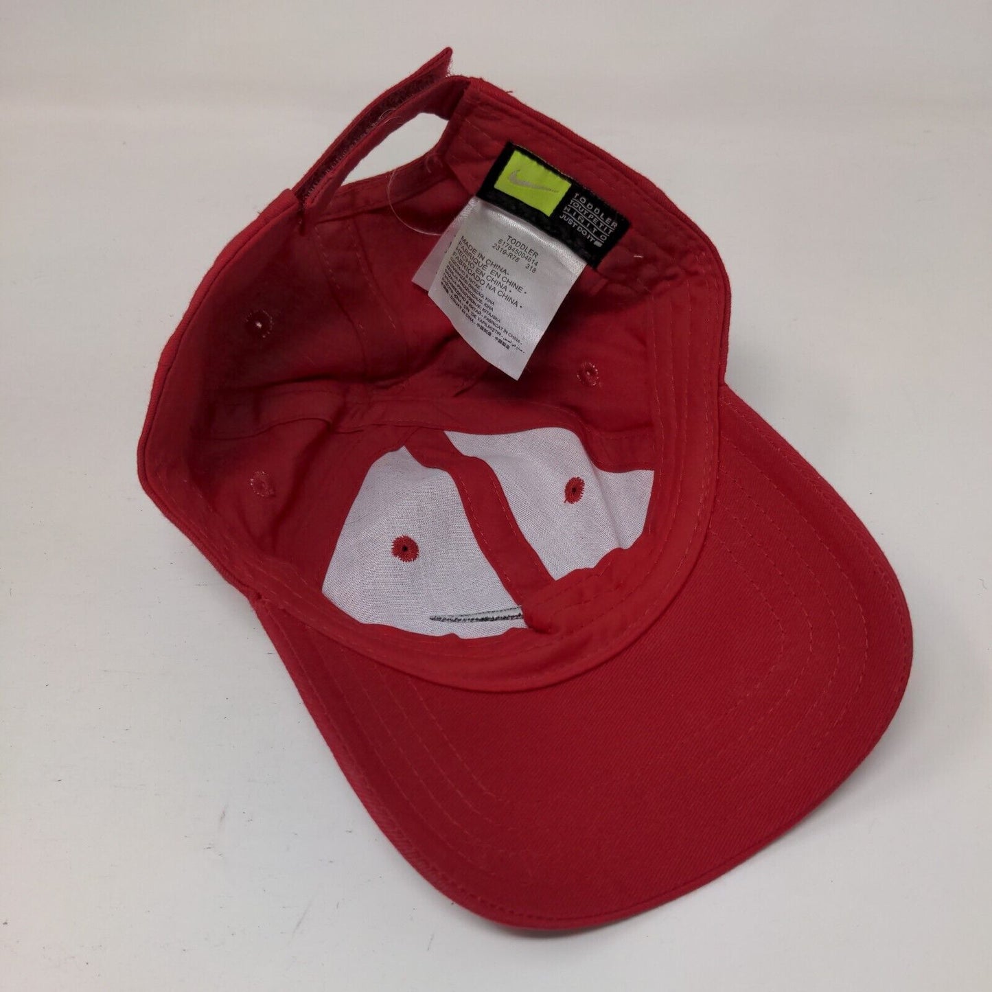 Nike Toddler Strapback Hat Red One Size Adjustable Embroidered SwooshJust Do It