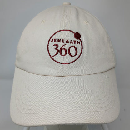 JSHealth 360 Baseball Cap Beige One Size Slideback Hat Embroidered Adjustable