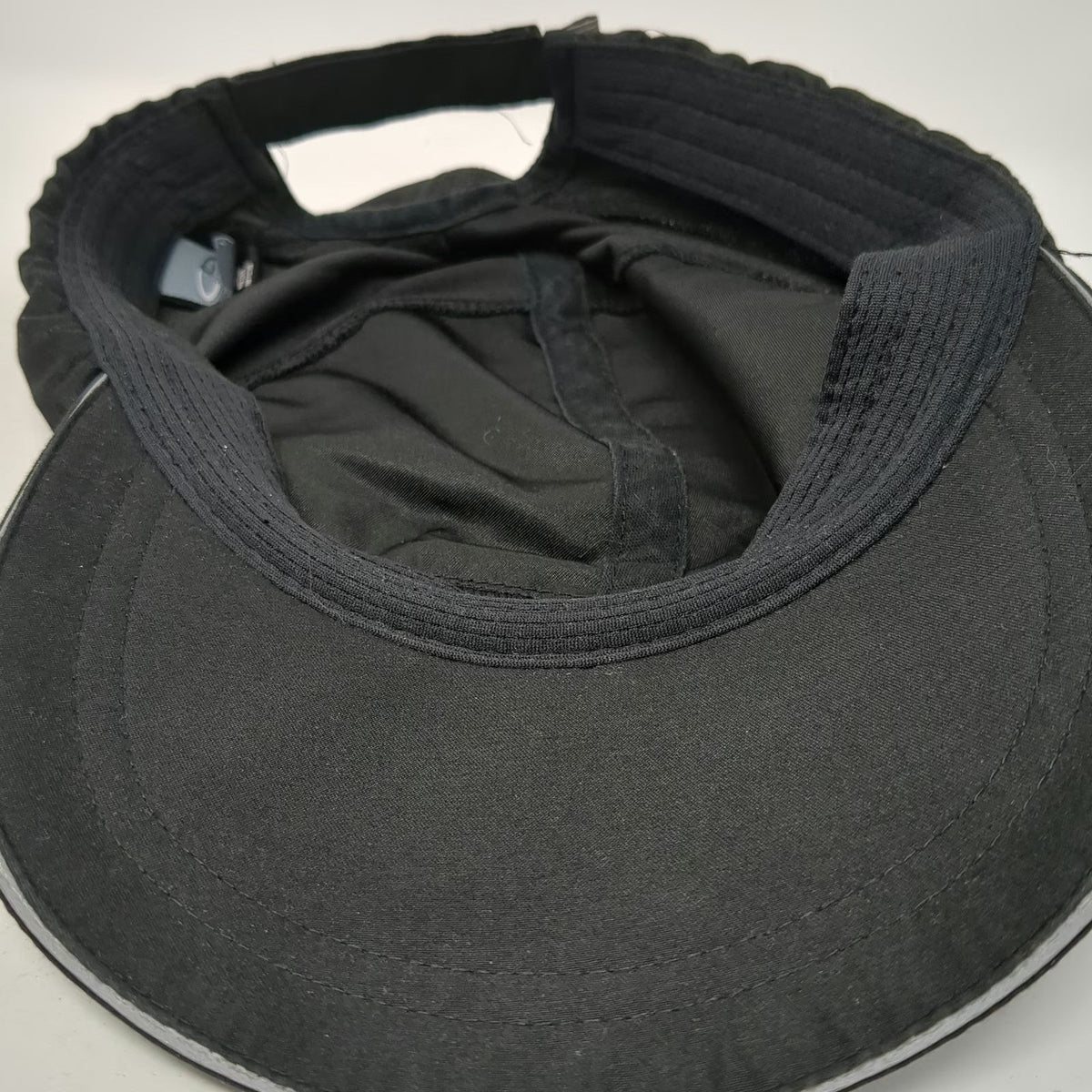 Champion Baseball Cap Black One Size Strapback Mesh Reflective Polyester Hat