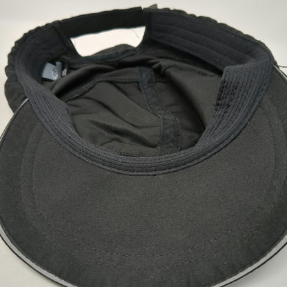Champion Baseball Cap Black One Size Strapback Mesh Reflective Polyester Hat