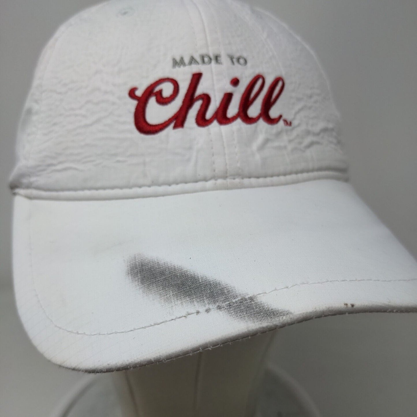 Made To Chill Coors Light Strapback Hat White One Size Adjustable Embroidered