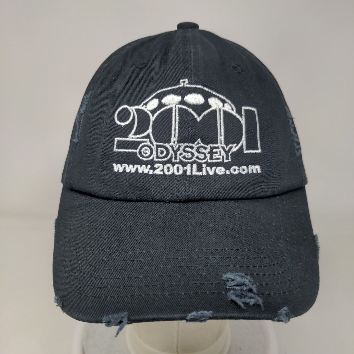 2001 Odyssey Slideback Hat Black One Size Embroidered Solid District