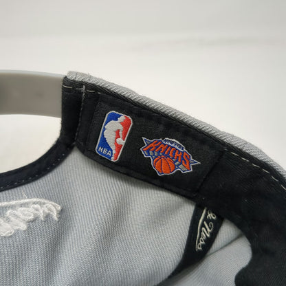Mitchell & Ness NBA New York Knicks Snapback Hat Gray White One Size Embroidered