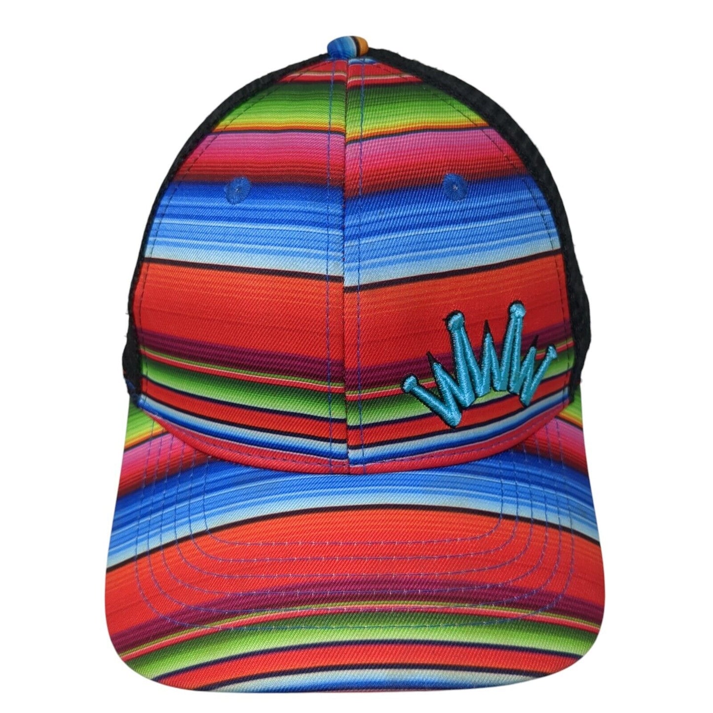 Classic TL Caps Snapback Trucker Hat Multi One Size Striped Mesh Back