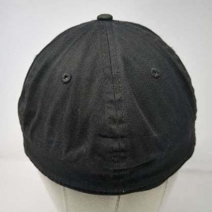 Oakley New Era 39THIRTY Baseball Cap Black S/M Stretch Fit Silver Logo Hat