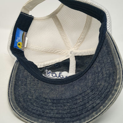 Royal Resortwear Baseball Cap Blue One Size Barbados Island Paradise Mesh Hat
