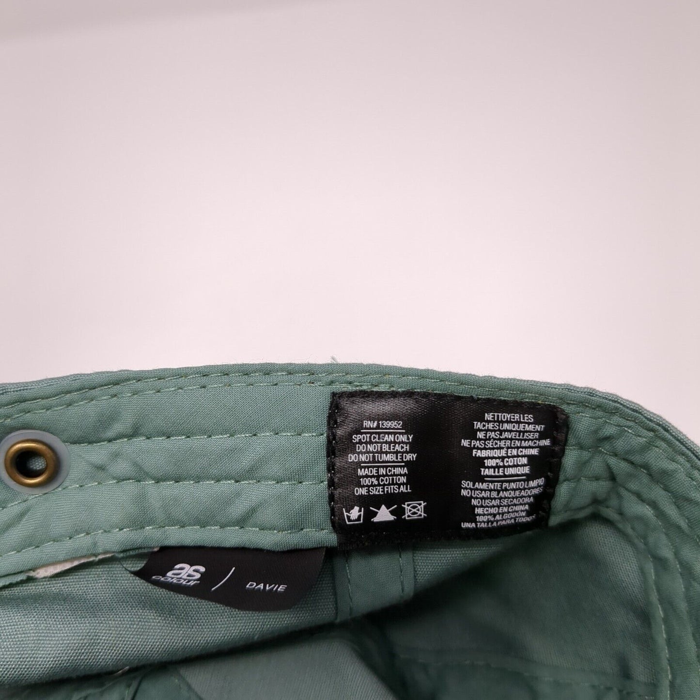 Chillax Drink A Beer Slideback Hat Green OS Adjustable Davie Embroidered Cotton