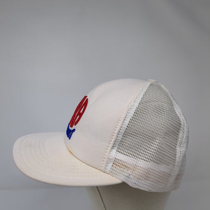 NRA Patriot Snapback Trucker Hat Cream One Size Adjustable Embroidered 6 Panel