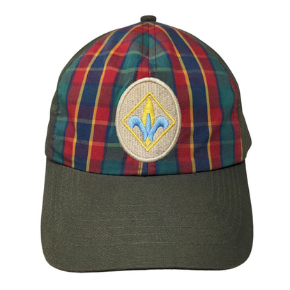 Boy Scouts Of America Webelo Strapback Hat Green M/L Plaid Web Twill Uniform Cap