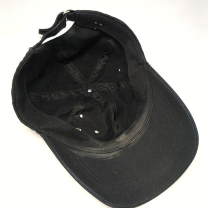 Crucifix Cross Slideback Hat Black One Size Adjustable Embellished Rhinestone