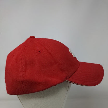 Under Armour Fitted Hat Red One Size Embroidered Control Fit 6 Panel