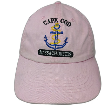 Beach Mania Army Cap Pink One Size Cape Cod Anchor Massachusetts Strapback Hat