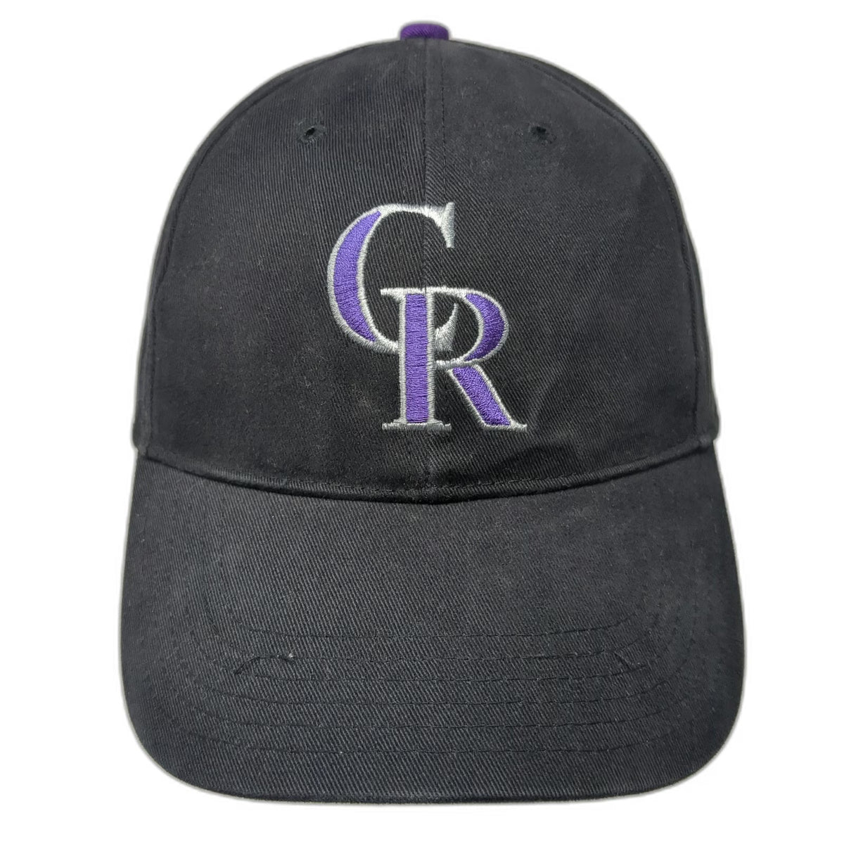 Colorado Rockies MLB Fan Favorite Baseball Cap Black Purple Silver OS Strapback