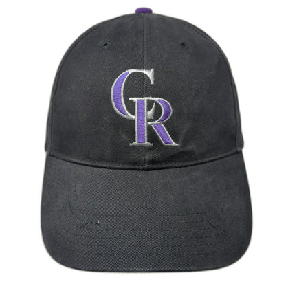 Colorado Rockies MLB Fan Favorite Baseball Cap Black Purple Silver OS Strapback