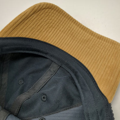 Under Armour Baseball Cap Black One Size Corduroy Script Slideback Two Tone Hat