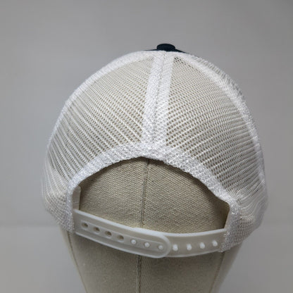 District Snapback Trucker Hat Blue One Size Adjustable Mesh Back Polyester