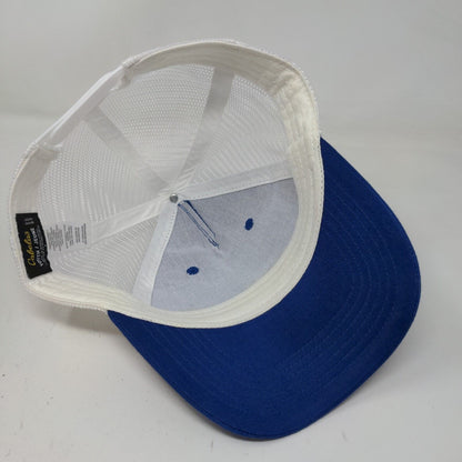 Cabela's Girls Snapback Mesh Back Hat Blue White Adjustable Butterfly Logo