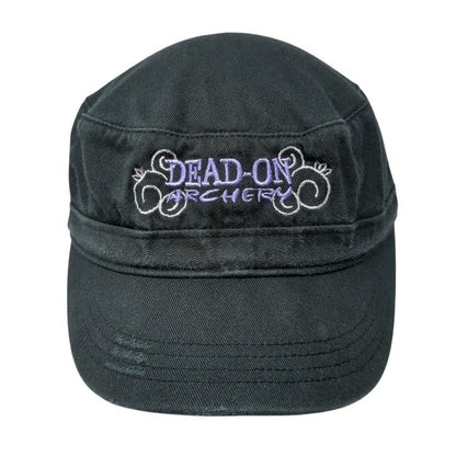 Dead-On Archery Strapback Cadet Army Cap Hat Black One Size Adjustable