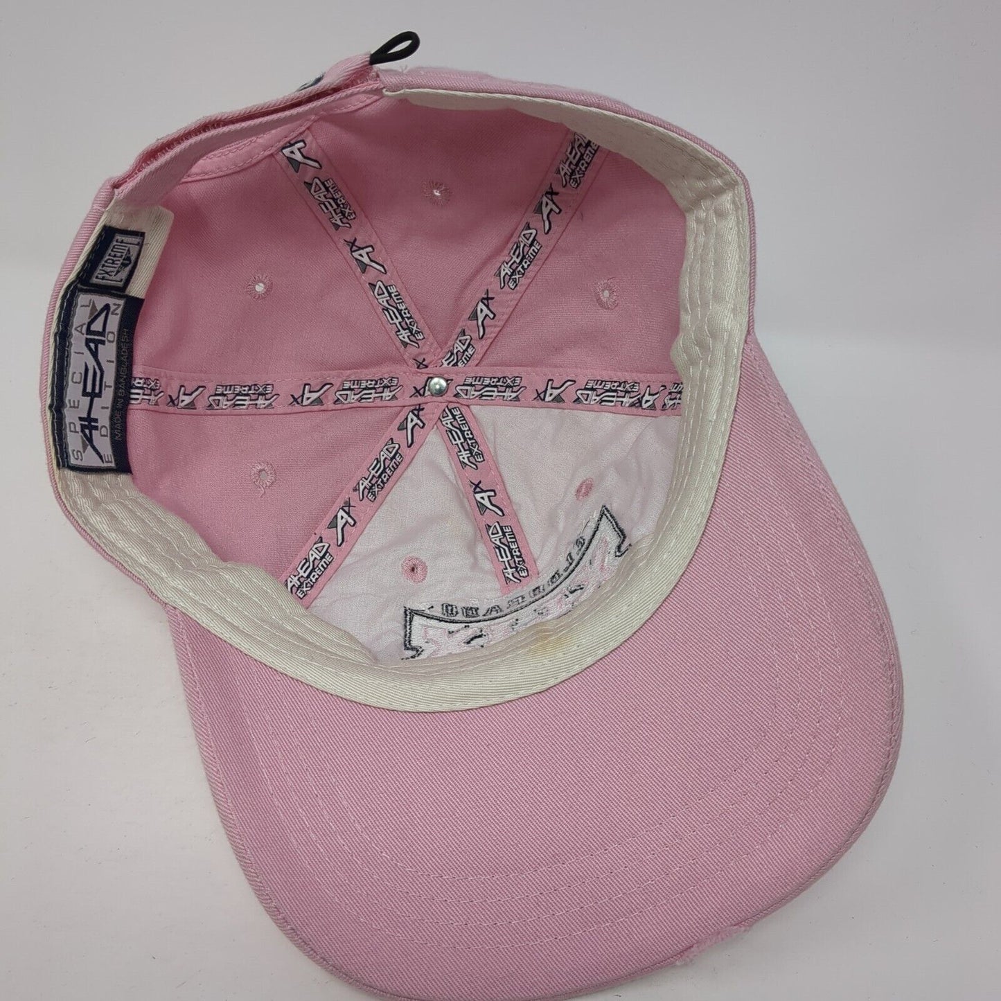 Feb. 1, 2015 Eldorado XLIX Strapback Hat Pink OS Extreme Fit Distressed Ahead