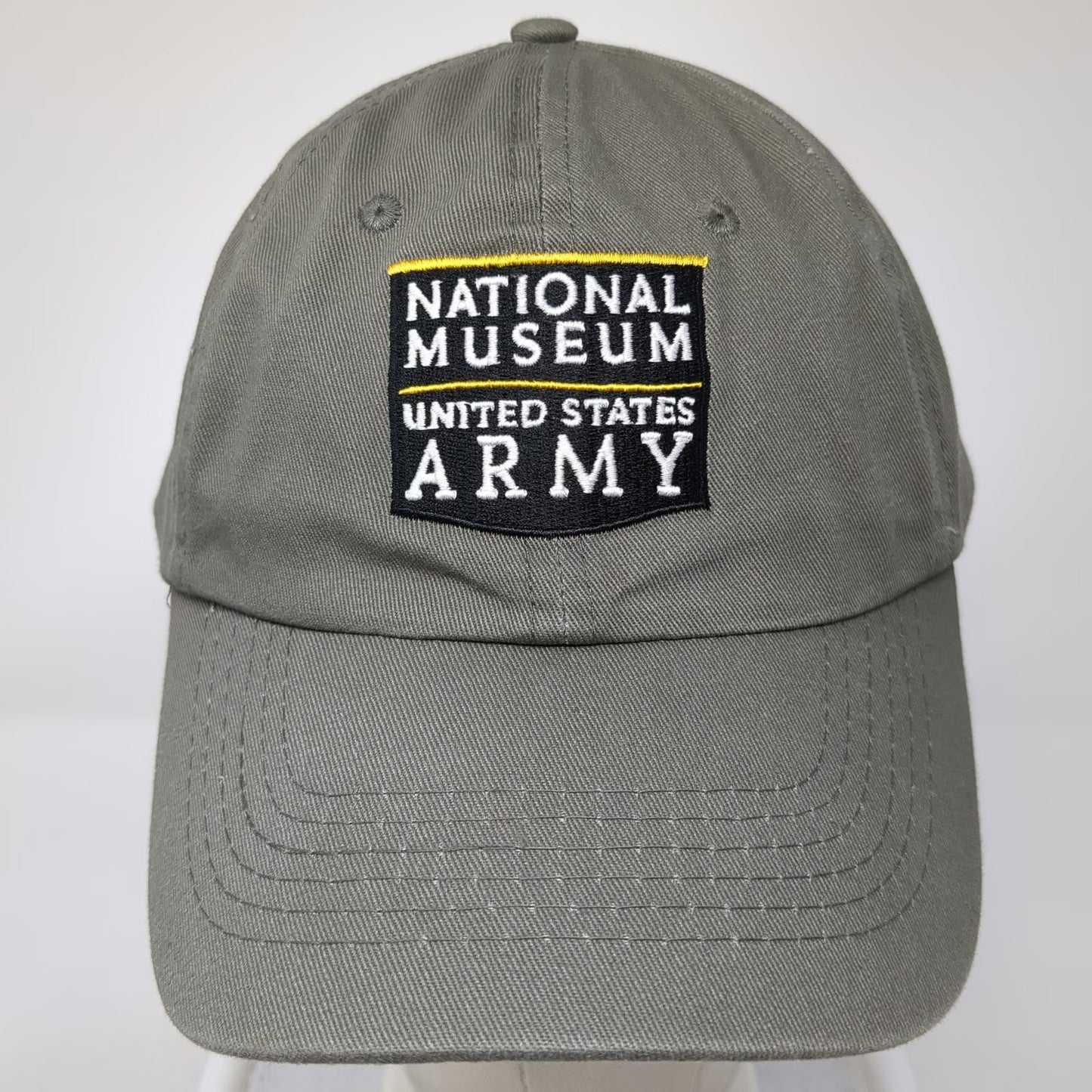 National Museum United States Army Green One Size Baseball Cap Hat Sponsor Logo