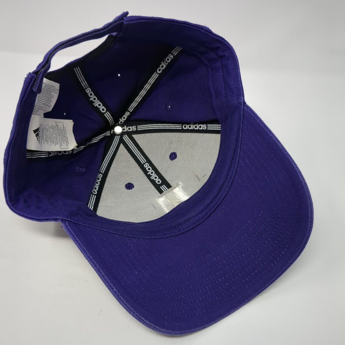 Letter D Strapback Hat Purple One Size Adjustable Embroidered Adidas