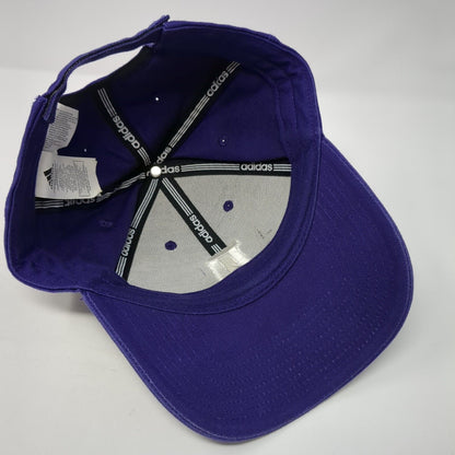 Letter D Strapback Hat Purple One Size Adjustable Embroidered Adidas