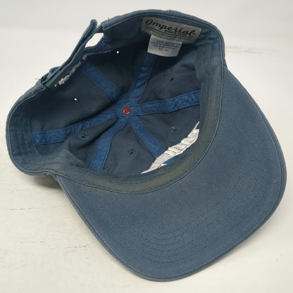 Imperial Pathfinder Angler Driven Blue One Size Baseball Cap Hat Embroidered
