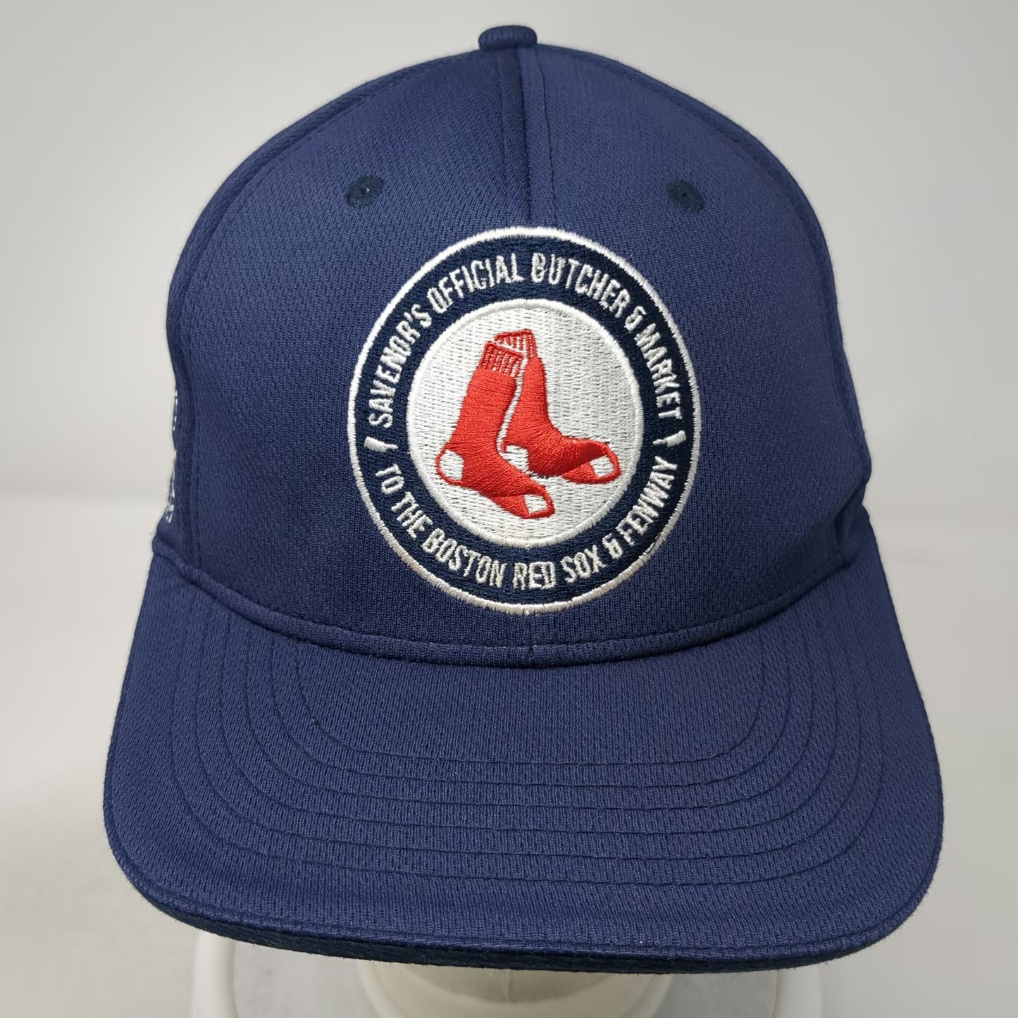 BDA Boston Red Sox MLB Baseball Cap Blue One Size Savenors Butcher Market Patch