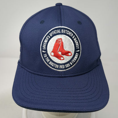 BDA Boston Red Sox MLB Baseball Cap Blue One Size Savenors Butcher Market Patch