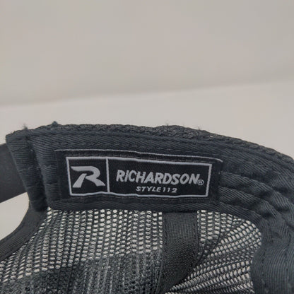127 Saloon Snapback Trucker Hat Black One Size Adjustable Mesh Back Richardson
