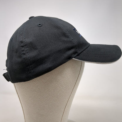 D.L. Evans Bank Strapback Hat Black OSFA Adjustable Embroidered 6 Panel