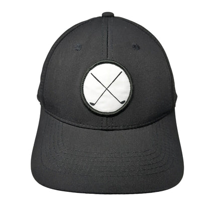 Golf Club Snapback Hat Black One Size Adjustable Embroidered Outdoor Cap