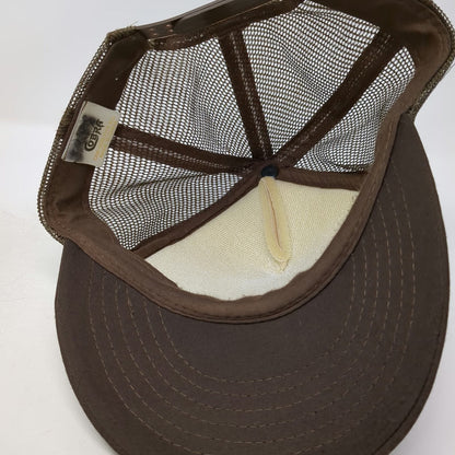 Cobra Trucker Hat Brown One Size Elk Deer Antler Patch Bulletprufe Graphic Mesh