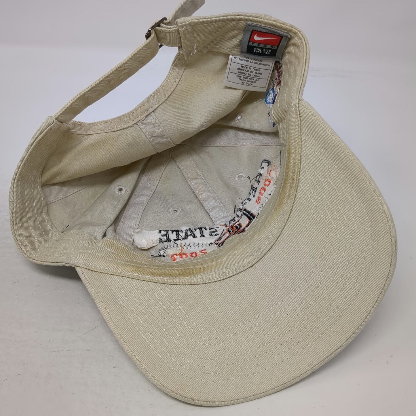 Nike Oregon State NCAA Beige One Size Cap Hat 2006 2007 College World Series