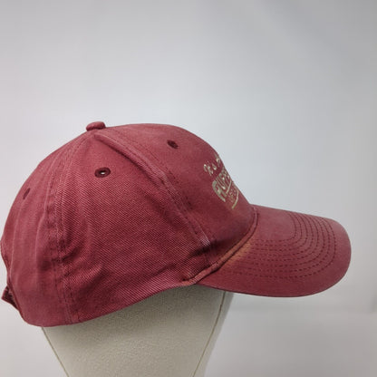 Auffenberg of Carbondale Strapback Hat Red One Size Adjustable Otto