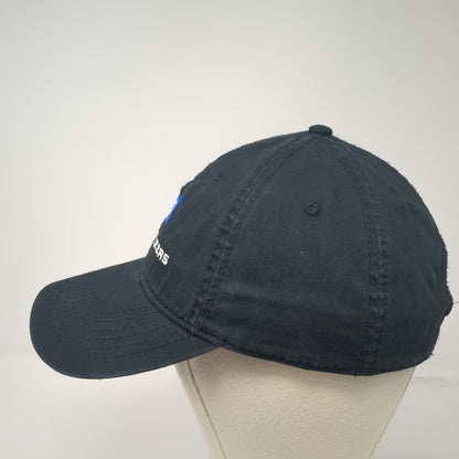 Otto Baseball Cap Black One Size Adjustable Slideback Cotton T-O Engineers Hat