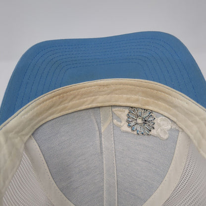 2🌼8 Snapback Trucker Hat Blue One Size Adjustable Mesh Back Pacific Headwear