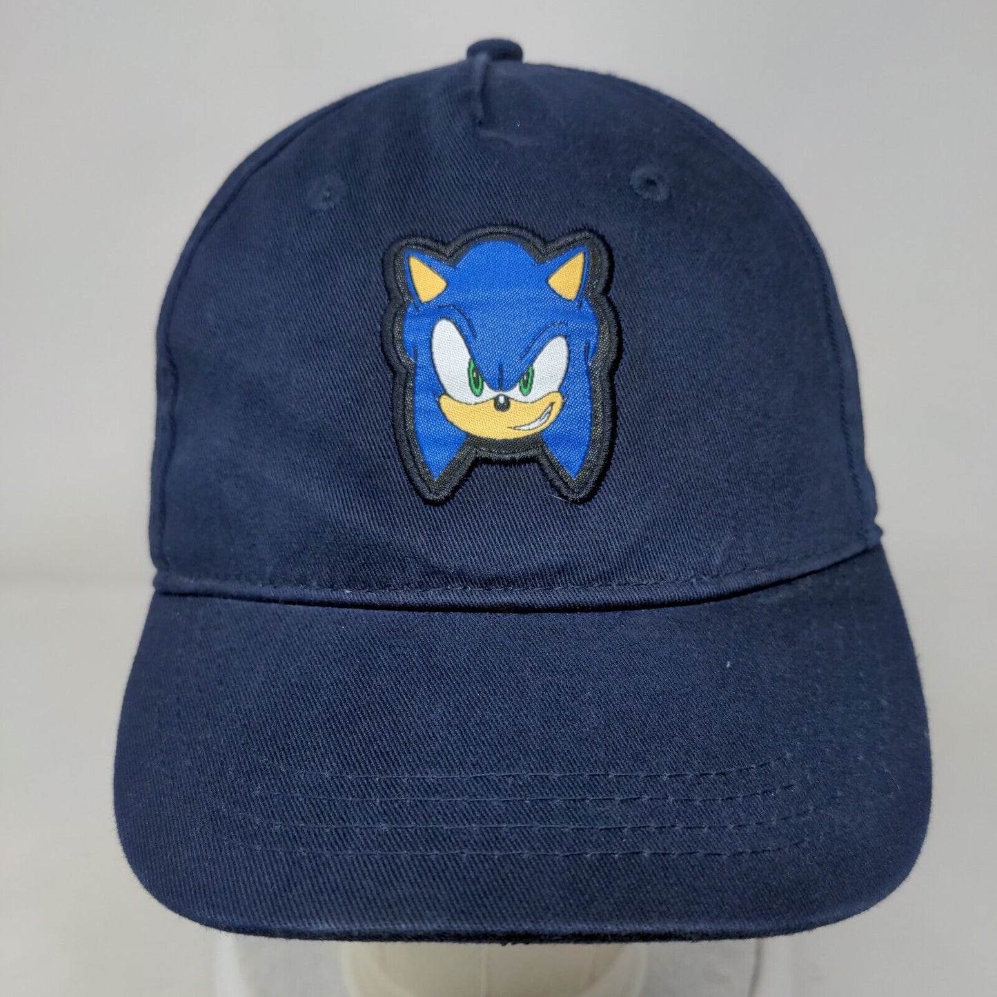 Sonic the Hedgehog Sega Snapback Hat Blue One Size Solid Adjustable