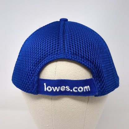Lowe's Strapback Hat Blue One Size Adjustable Embroidered Mesh Back Cotton