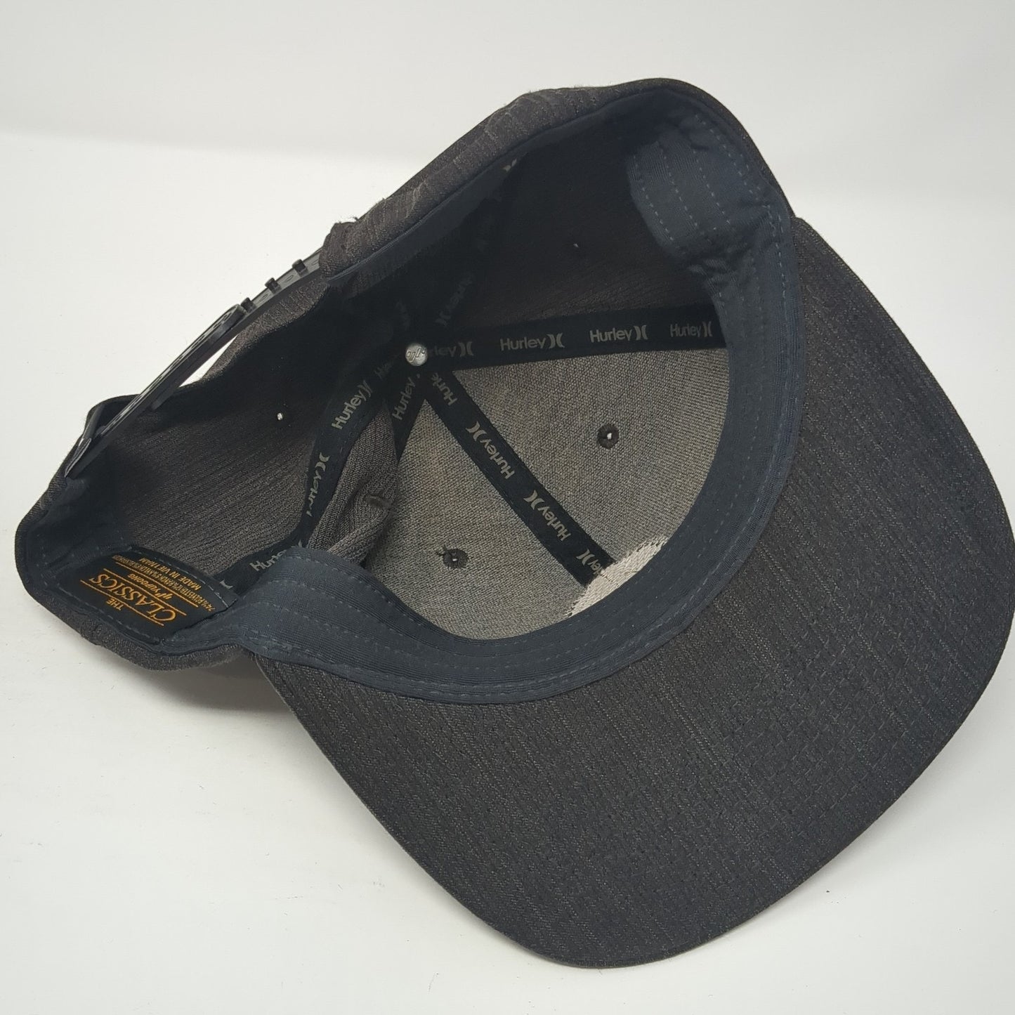 Hurley Snapback Hat Black One Size Adjustable 6 Panel The Classics Yupoong
