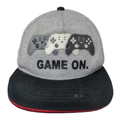 Place Boy's Snapback Hat Gray Black Size S-M 4-7 3D Game On Logo